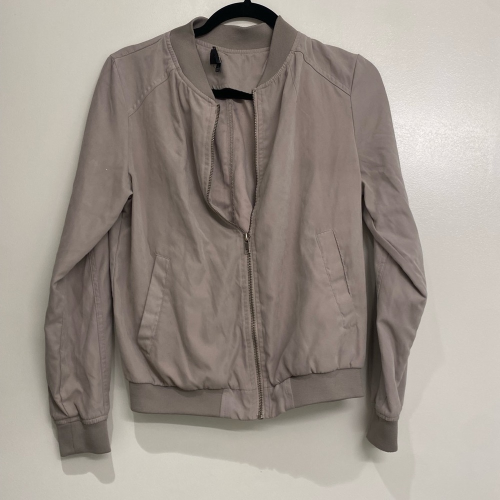 Grey crop jacket
